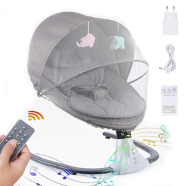 WILGOON Babywippe Elektrische Babyschaukel, klappbar, mit günstig online kaufen