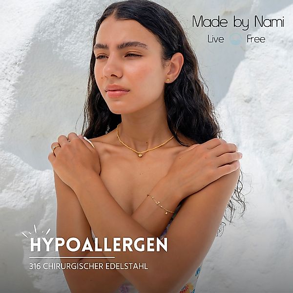 Made by Nami Edelstahlarmband Filigranin Gold günstig online kaufen
