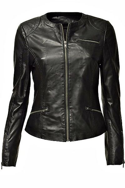 Zimmert Leather Lederjacke Kim Kragenlos, leichtes und weiches Leder günstig online kaufen