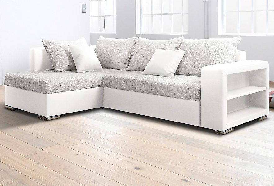 COLLECTION AB Ecksofa John, mit Bettfunktion, mit Rücken- und Zierkissen günstig online kaufen