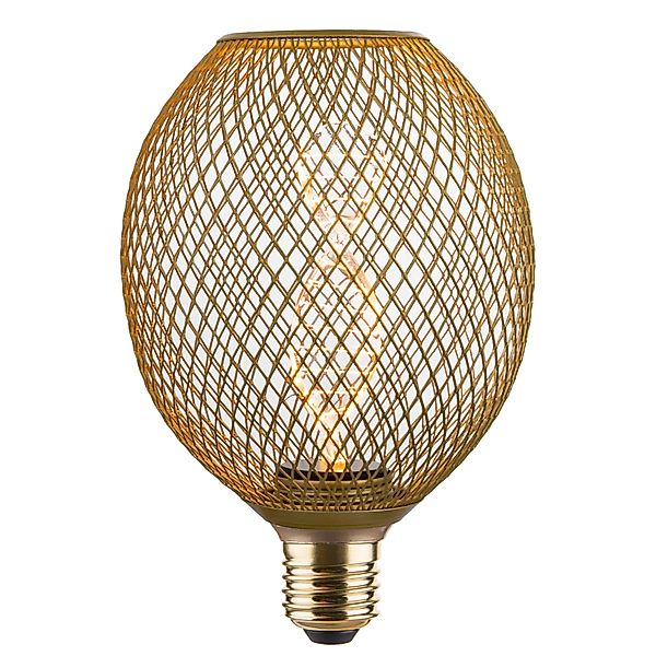 ENOVALITE LED Filament Leuchtmittel DNA MESH E27 Dimmbar Warmweiß Gold Gitt günstig online kaufen