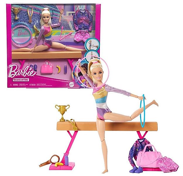 Barbie Anziehpuppe Turnspaß Barbie Mattel HRG52 Puppe im Spielset mit Schwe günstig online kaufen