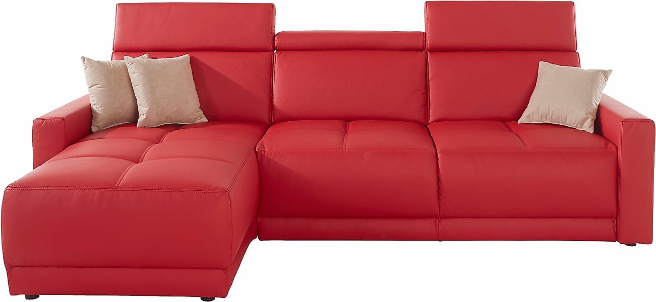 DOMO collection Ecksofa "Ava mit moderner Sitzheftung & toller Doppelnaht, günstig online kaufen