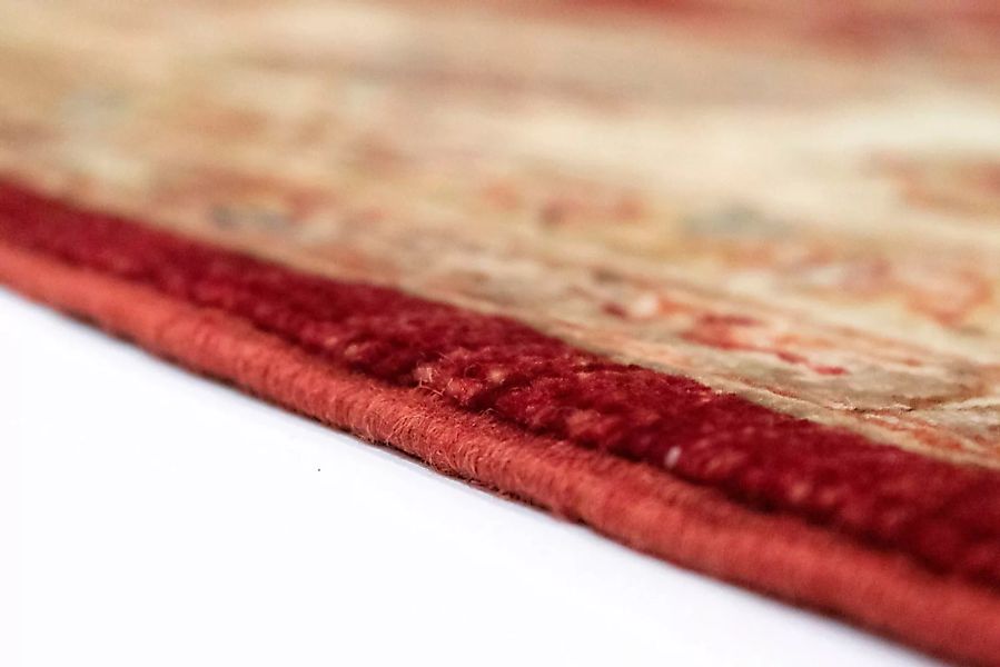 morgenland Wollteppich »Ziegler Teppich handgeknüpft rot«, rechteckig günstig online kaufen