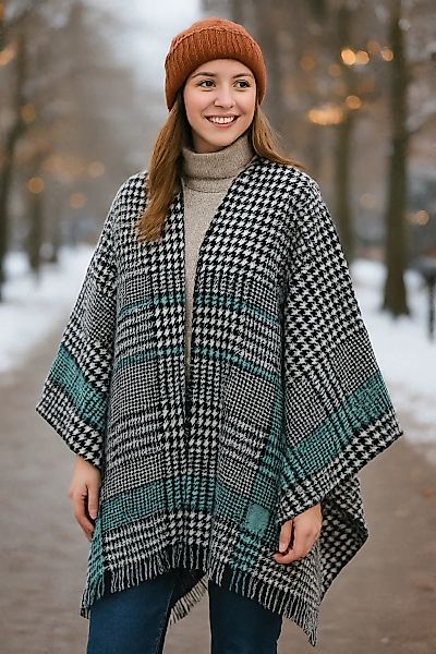 COLLEZIONE ALESSANDRO XXL-Schal "Hahnentritt" 1 Stk. tlg. schwarz-weiß mit günstig online kaufen