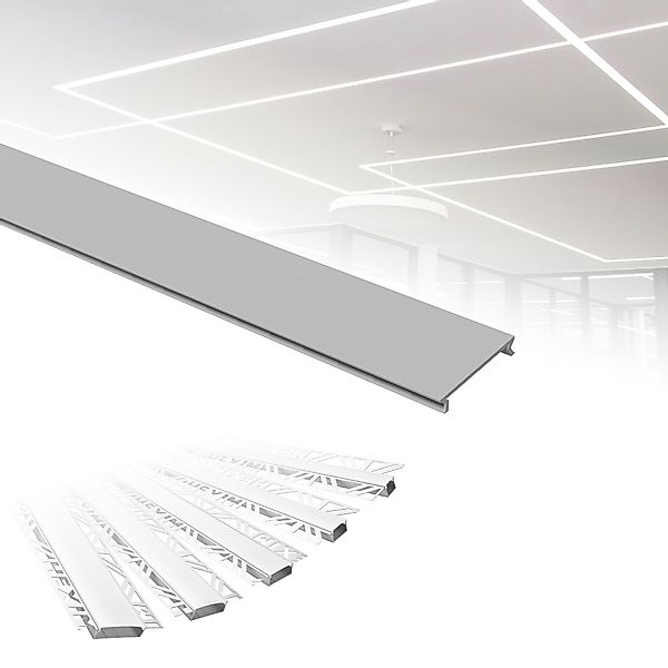 Hexim LED-Stripe-Profil 2m Trockenbauprofil Alu LED günstig online kaufen