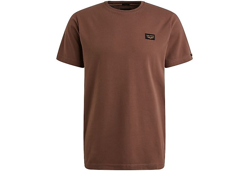 PME LEGEND T-Shirt - lässiges T-Shirt in Unifarbe mit Logo-Patch günstig online kaufen