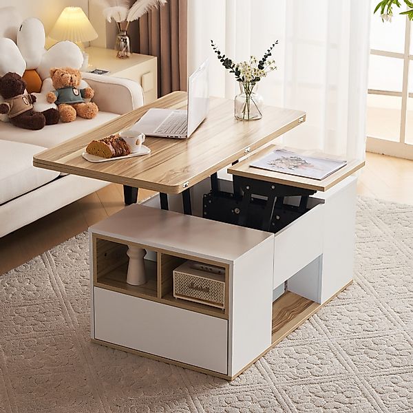 MODFU Couchtisch Wohnzimmertisch (Couchtisch mit Schubladen, günstig online kaufen