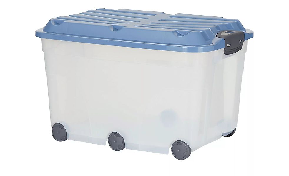 Rollbox mit Deckel  Aufbewahrungsbox - blau - Kunststoff - 40 cm - 37 cm - günstig online kaufen