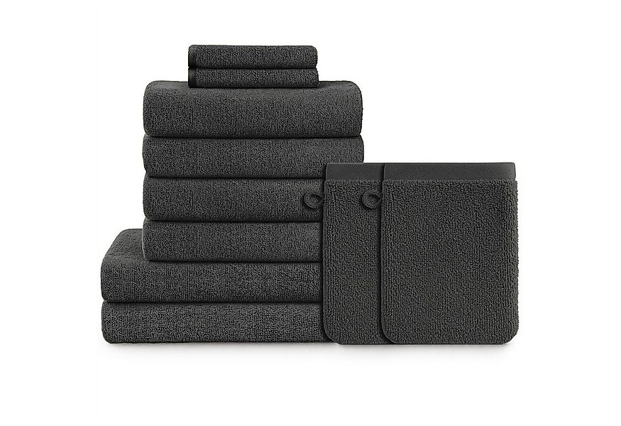 Blumtal Handtuch Set Blumtal 10 Teilig - Handtücher Set 100% Baumwolle, wei günstig online kaufen