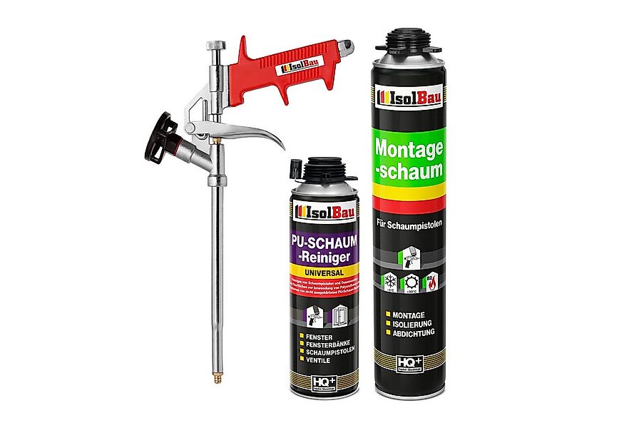 None Fenster SET Pistolenschaum 1 x 750 ml Bauschaum Montageschaum Reiniger günstig online kaufen