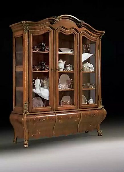 JVmoebel Vitrine Luxus Holz Vitrine Anrichte Design Braun Italienische Möbe günstig online kaufen