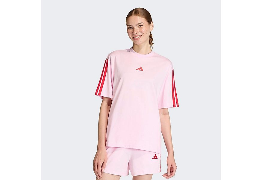 adidas Sportswear T-Shirt ESSENTIALS 3-STREIFEN BOYFRIEND lockere Passform, günstig online kaufen