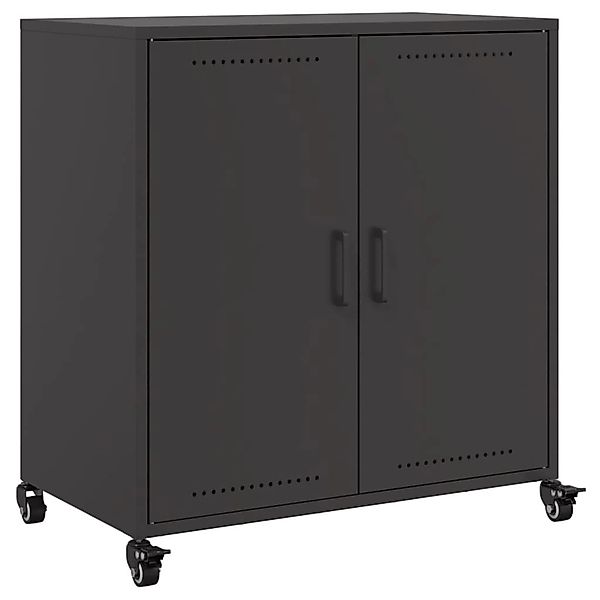 vidaXL Sideboard Schwarz 68x39x72 cm Stahl 846656 günstig online kaufen