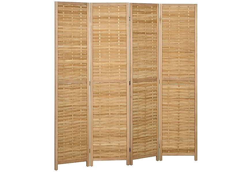 HOMCOM Paravent 4-teilig, 160 x 170 cm, faltbar, aus Bambus (Raumteiler, 1 günstig online kaufen