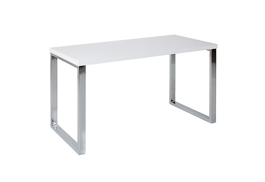 riess-ambiente Schreibtisch WHITE DESK 120cm weiß / silber, Arbeitszimmer · günstig online kaufen