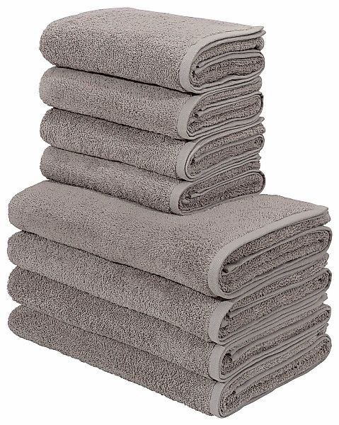 my home Handtuch Set "Merida, 4 Duschtücher 70x140cm, 4 Handtücher 50x100cm günstig online kaufen