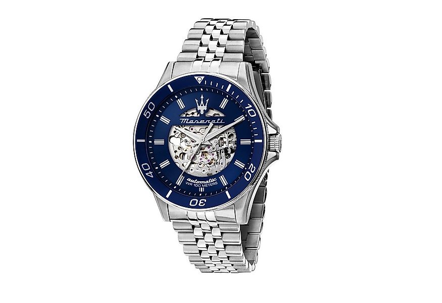MASERATI Automatikuhr Sfida Herrenuhr R8823140011, 44 mm mit Edelstahlband günstig online kaufen