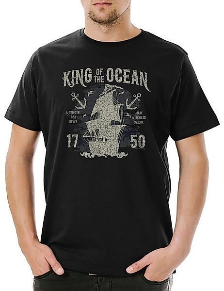 Urban Backwoods Print-Shirt Urban Backwoods King Of The Ocean Herren T-Shir günstig online kaufen