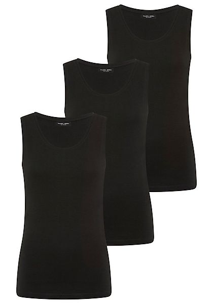 YSABEL MORA Tanktop (3er Pack) breite Träger, weich, elastisch, Baumwollmix günstig online kaufen
