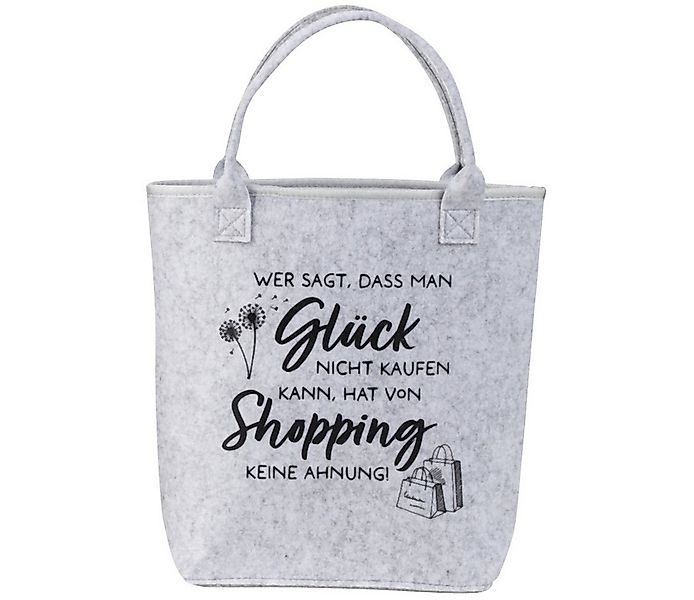 Mel-O-Design Shopper Filztasche Tragetasche aus Filz (Einkaufstasche mit lu günstig online kaufen