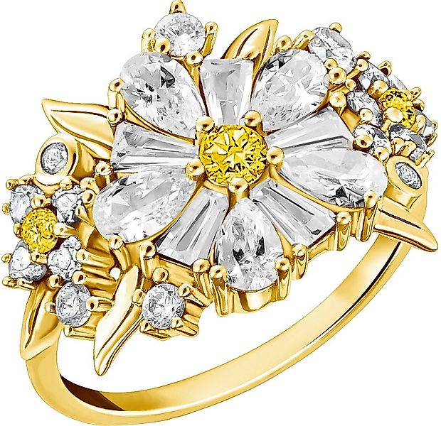 THOMAS SABO Fingerring Lovely Daisy Bouquet-Cocktail-Ring, mit Zirkonia (sy günstig online kaufen