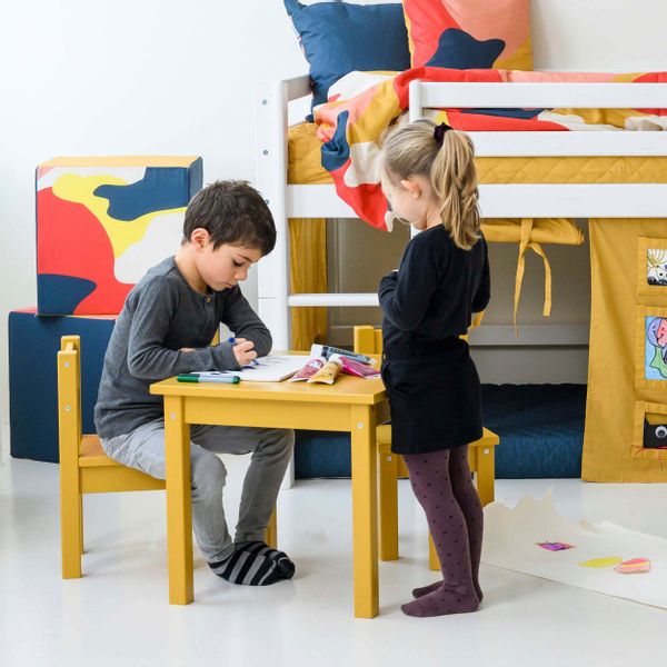 Hoppekids Kindersitzgruppe "MADS Kindersitzgruppe" Set, 1 Tisch, 1 Stuhl, 2 günstig online kaufen