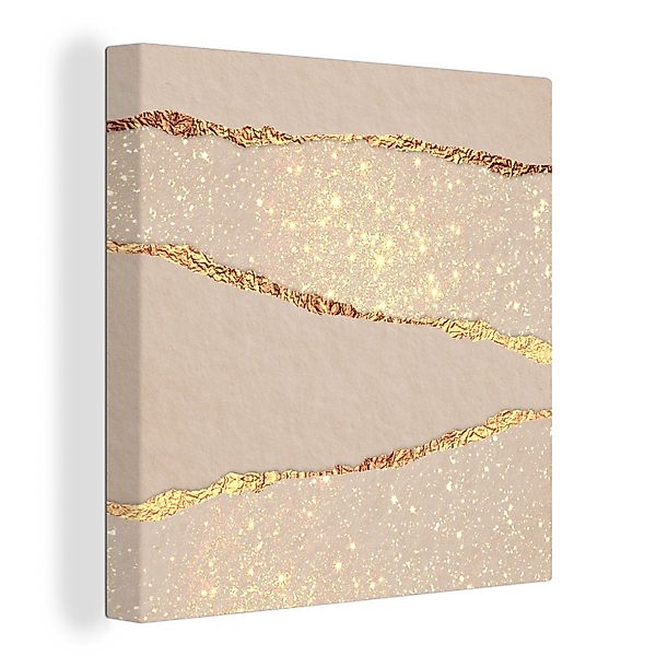OneMillionCanvasses® Leinwandbild Luxus - Gold - günstig online kaufen