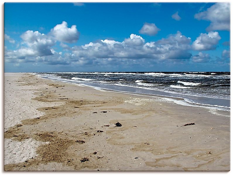 Artland Leinwandbild "Nordsee - Urlaubsfeeling pur", Strand, (1 St.), auf K günstig online kaufen