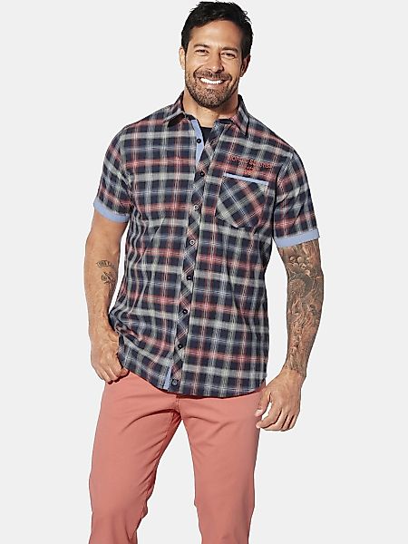 Jan Vanderstorm Karohemd "Kurzarmhemd EDBALD" 1 Stk. günstig online kaufen