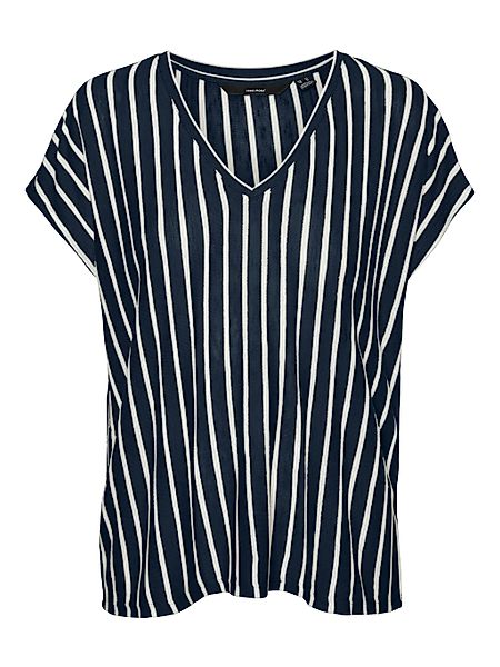 Vero Moda Kurzarmshirt "VMLANA SS V-NECK TOP JRS GA" günstig online kaufen