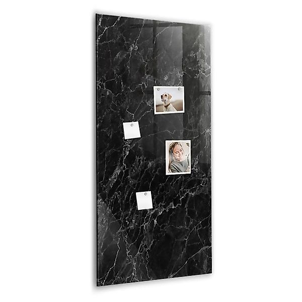 Tulup Magnettafel Beschreibbar Dunkler Marmor 60x120 cm Magnettafel Küche G günstig online kaufen
