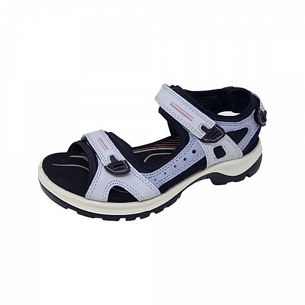 Ecco Yucatan Leder eisblau Damen Sandale günstig online kaufen