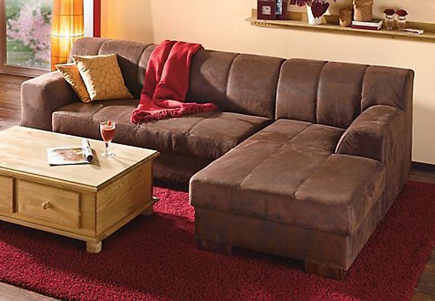 Home affaire Ecksofa "Falk klare Linien, elegant und zeitlos, L-Form", mit günstig online kaufen