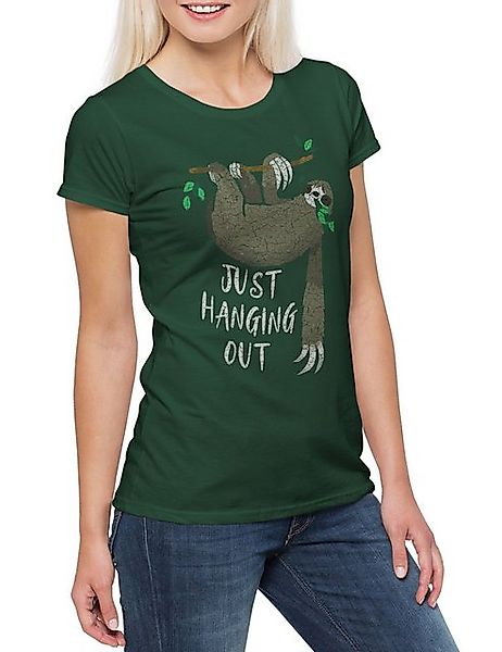 Urban Backwoods Print-Shirt Just Hanging Out Damen T-Shirt Hakuna Matata Fa günstig online kaufen