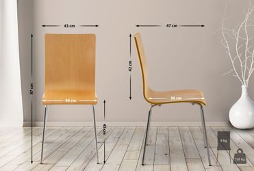 CLP Besucherstuhl Pepe (4er Set), mit günstig online kaufen