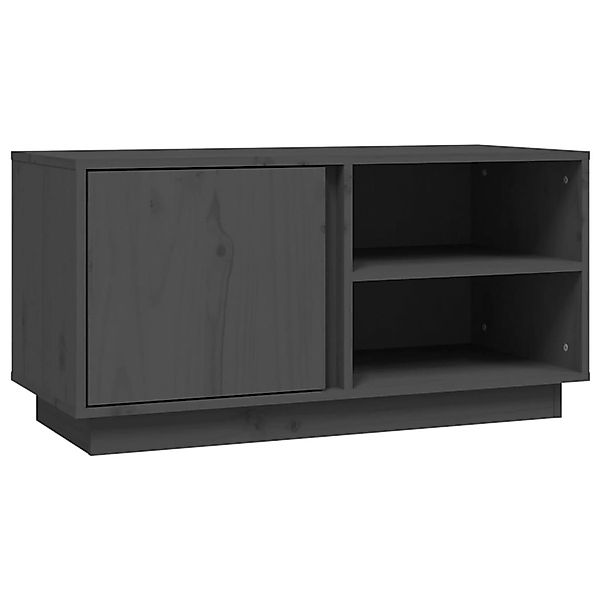 Vidaxl Tv-schrank Grau 80x35x40,5 Cm Massivholz Kiefer günstig online kaufen