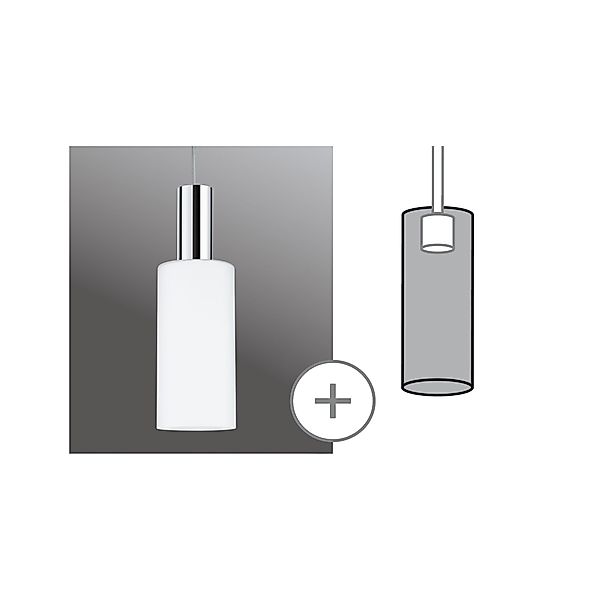 Paulmann "URail Schirm 2Easy Raja 100mm Opal" günstig online kaufen