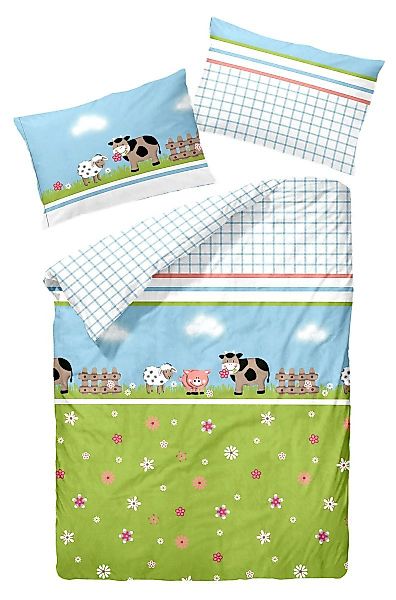 JACK Babybettwäsche 100x135cm süße Tiere Schaf günstig online kaufen