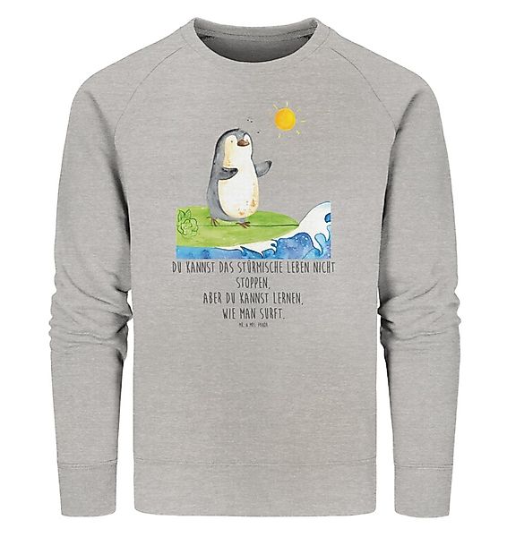 Mr. & Mrs. Panda Longpullover Pinguin Surfer Größe S - Heather Grey - Gesch günstig online kaufen