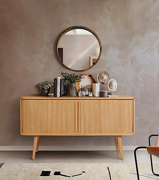 Woodman Sideboard "Rove", Kommode besonderes Design, Breite 138 cm, mit Eic günstig online kaufen