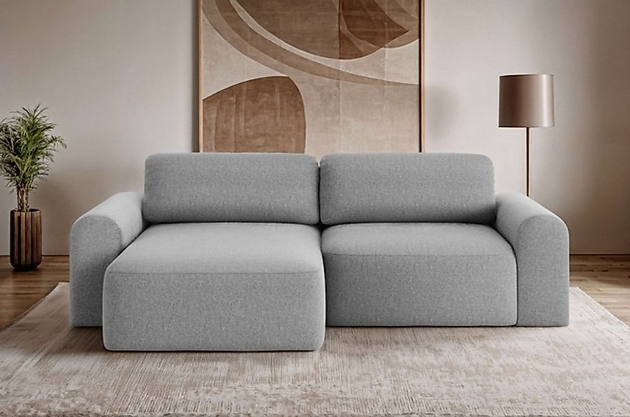 OTTO home Ecksofa »LEOO universell Schlafsofa mit Bettkasten, Maße B/T/H: 2 günstig online kaufen