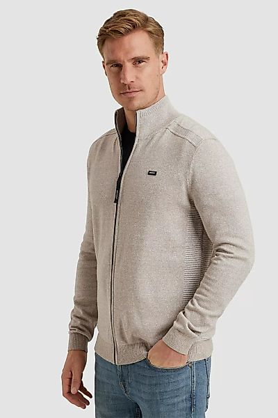 Vanguard Strickjacke Baumwolle-Leinen-Mischung Beige - Größe M günstig online kaufen