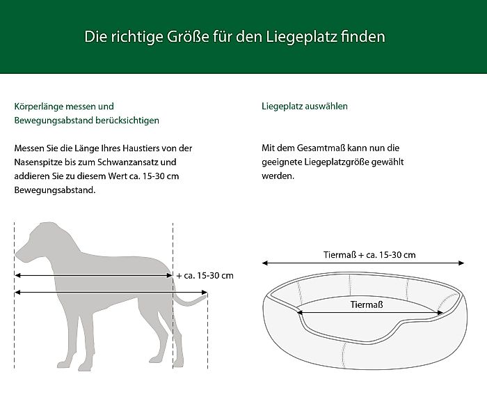 Dehner Tierbett Premium Kuschelbett Tiefer Schlaf, Naturmaterial, versch. G günstig online kaufen