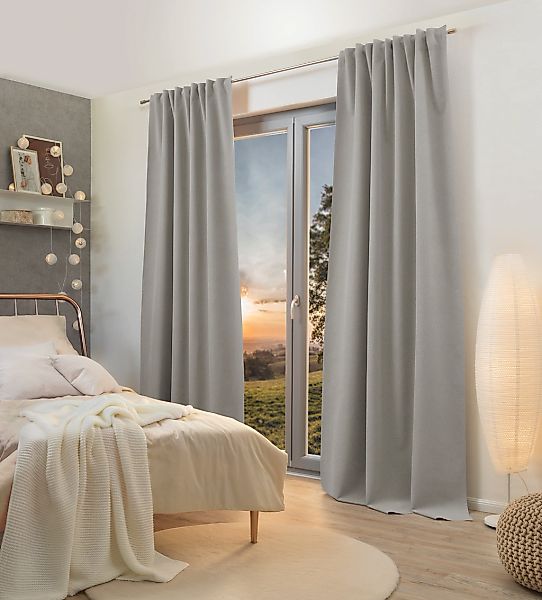 HOME WOHNIDEEN Verdunkelungsvorhang "DUNCAN" Multifunktionsband 1 Stk. tlg. günstig online kaufen