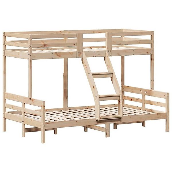 vidaXL Bett Etagenbett 80x200/120x200 cm Massivholz Kiefer günstig online kaufen