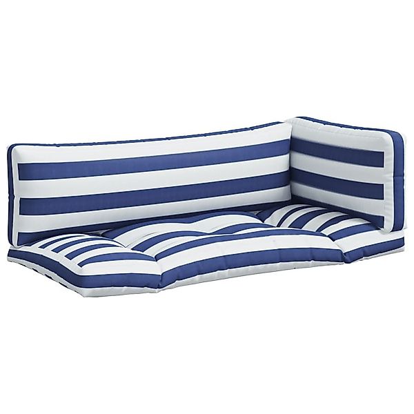 vidaXL Sitzauflage Palettenkissen 3 Stk. Blau günstig online kaufen