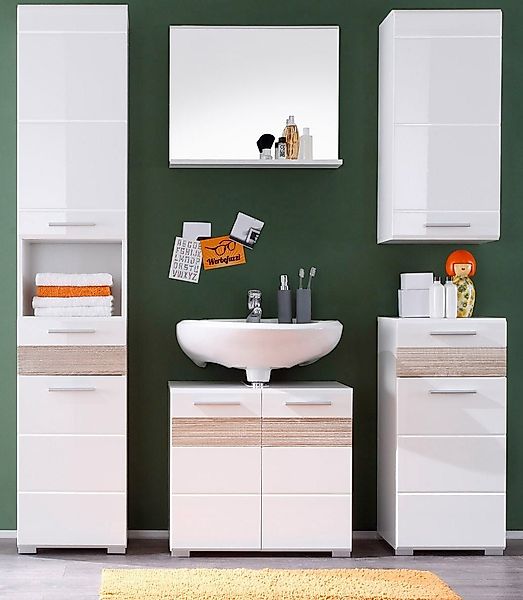 welltime Hochschrank Marbella Hochschrank mit Absetzung günstig online kaufen