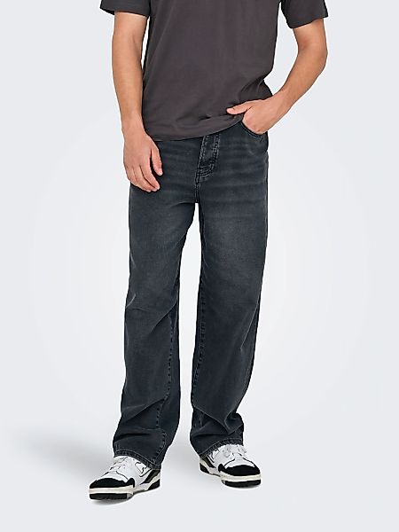 ONLY & SONS Relax-fit-Jeans "ONSFADE LOOSE BOX TAI DNM MU OTL" Baumwolle, l günstig online kaufen