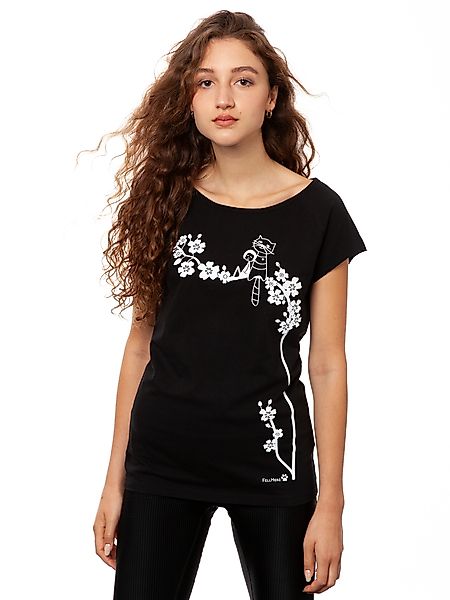 Damen T-shirt Catlove Aus Biobaumwolle günstig online kaufen